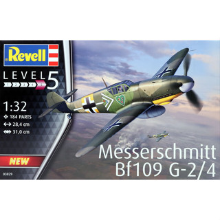 พลาสติก โมเดล ประกอบ REVELL สเกล 1/32 MESSERSCHMITT BF 109 G-2/G-4 (03829)