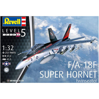 พลาสติก โมเดล ประกอบ REVELL สเกล 1/32 F/A-18F Super Hornet (03847)