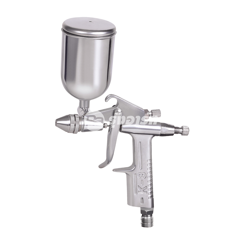 กาพ่นสี K-3 muzi หัวพ่นขนาด 0.5 mm หัวพ่นกลม กาขนาด 125 ml (กาบน) แรงลม 3.5 bar