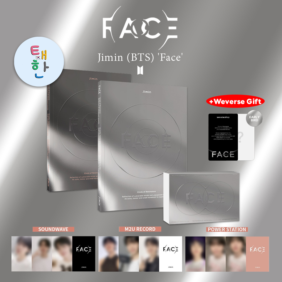 ✅พร้อมส่ง [BTS] อัลบั้ม Jimin’s Solo Album “FACE” (CD and Weverse Album) <+ของแถม weverse/ LUCKY DRA