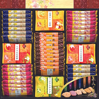 Senbei Assortment 6 แบบ 61 ชิ้น Kenroku no Hana [ส่งตรงจากญี่ปุ่น]