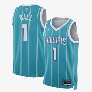 เสื้อบาสเกตบอล NBA งานพรีเมี่ยมดีที่สุด ทีม Charlotte Hornets ซุปเปอร์สตาร์ Lamelo Ball  Swingman Jerseys