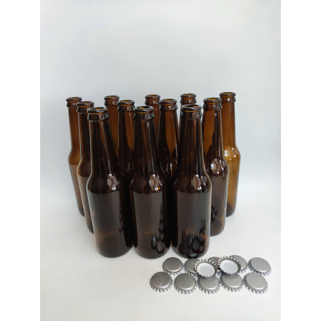 WAS Bottle 330ml With Caps X 12Bottles ขวด 330ml พร้อมฝา 12 ขวด