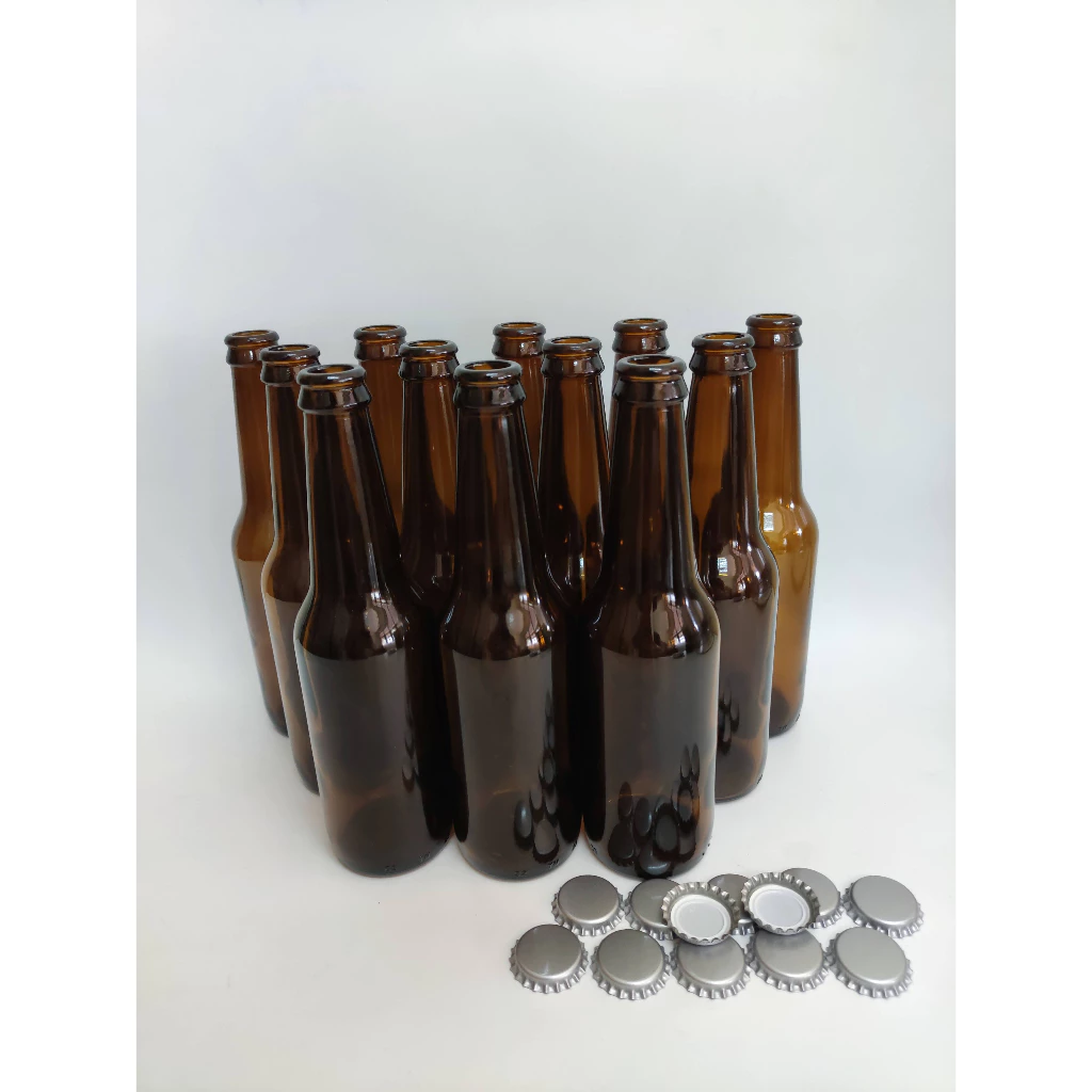 WAS Bottle 330ml With Caps X 12Bottles ขวด 330ml พร้อมฝา 12 ขวด