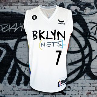 เสื้อบาส เสื้อบาสเกตบอล NBA Brooklyn Nets ทีม บรู็คลิน เน็ตส์ #BK0131 รุ่น City Kevin Durant #7 ไซส์ S-5XL