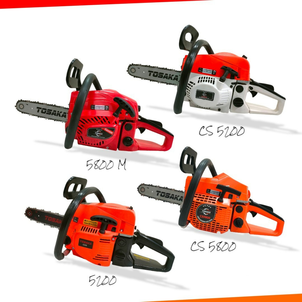 เครื่องตัดไม้ เลื่อยยนต์ เลื่อยโซ่ยนต์ TOSAKA โทซาก้า #CS5200/CS5800/5800M/BQ5200 โซ่พร้อมบาร์ 11.5 