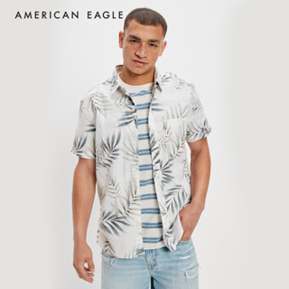 American Eagle Tropical Button-Up Resort Shirt เสื้อเชิ้ต ผู้ชาย รีสอร์ท (NMSH 015-5945-951)