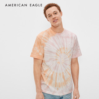 American Eagle Tie Dye T-Shirt เสื้อยืด ผู้ชาย มัดย้อม (NMTS 017-2897-800)