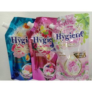 น้ำยาปรับผ้านุ่ม Hygiene ไฮยีน ขนาด490มล.มีทั้งหมด8กลิ่น สูตรเข้มข้นพิเศษ