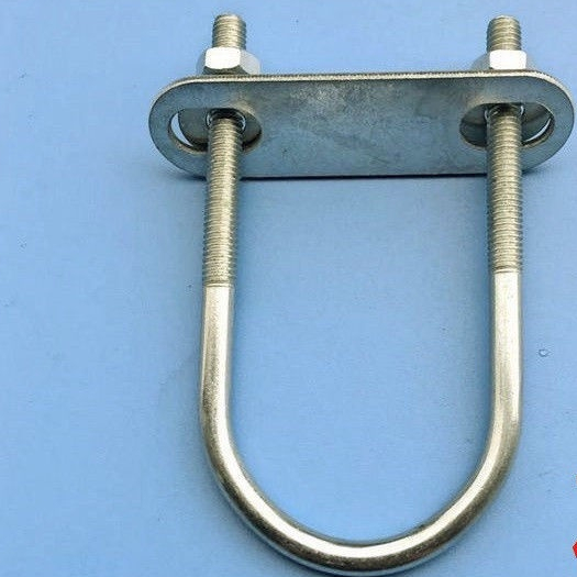 ▦№M8 ยาว U-bolt U-screw U-buckle สังกะสี u-card ขี่ม้า clamp hoop น้ำท่อ clamp fixed card