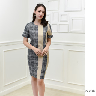 AMILA Dress VE-D1257 by VERONIQA Cotton วอยล์ แขนสั้น IGPU22-9