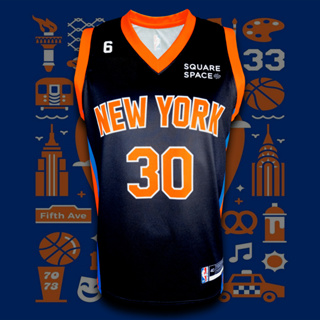 เสื้อบาส เสื้อบาสเกตบอล NBA NY Knicks เสื้อทีม นิวยอร์ก นิกส์ #BK0139 รุ่น City Julius Randle#30 ไซส์ S-5XL