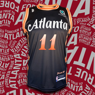 เสื้อบาส เสื้อบาสเกตบอล  NBA ทีม Atlanta Hawks เสื้อทีม แอตแลนต้า ฮอว์คส์ #BK0148 รุ่น City Trae Young#11 ไซส์ S-5XL