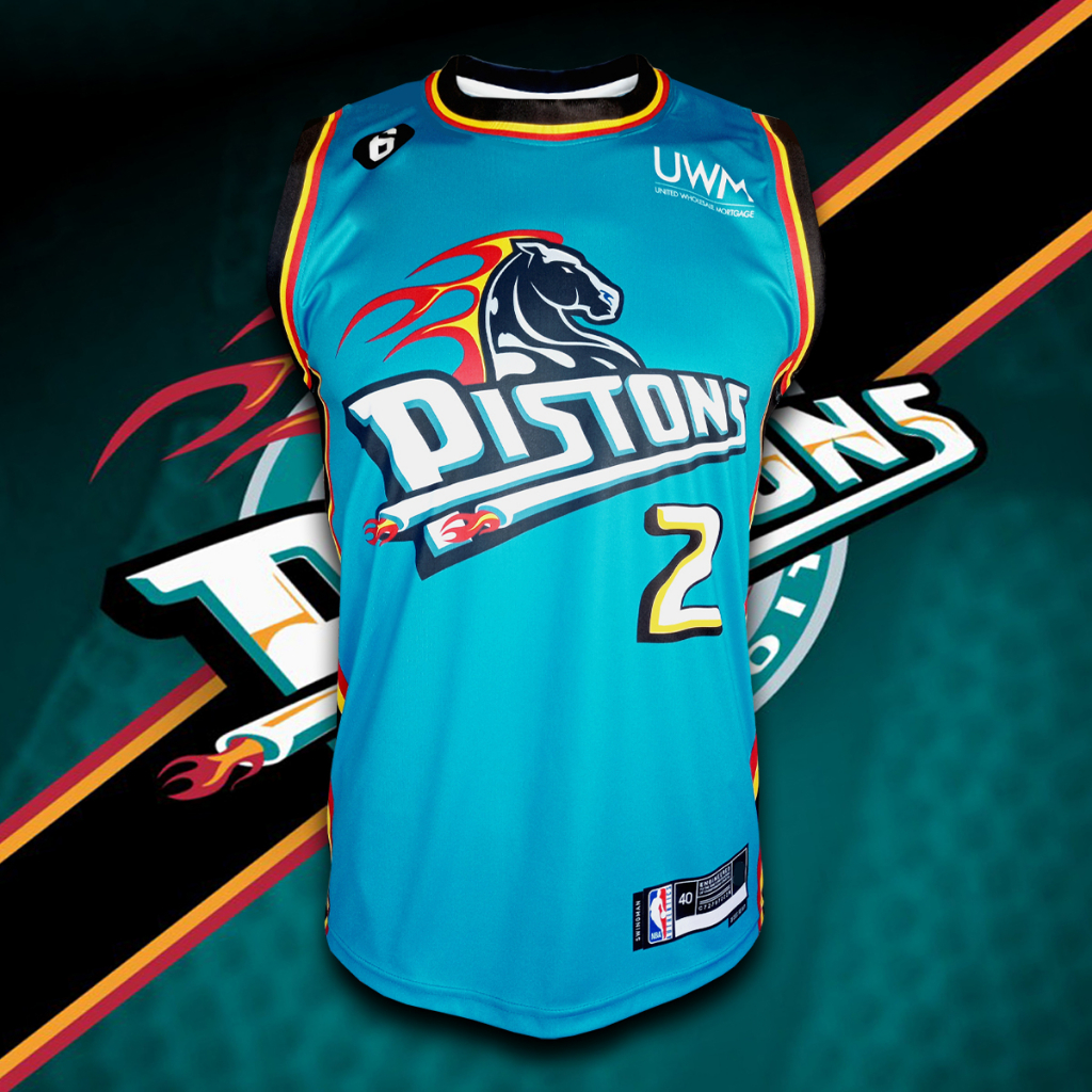 เสื้อบาส เสื้อบาสเกตบอล NBA Detroit Pistons เสื้อทีม ดีทรอยต์ พิสตันส์ #BK0152 รุ่น Classic Cade Cunningham#2 ไซส์ S-5XL