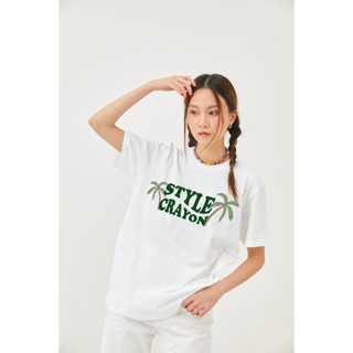 Style crayon - Coconut tee  เสื้อยืดคอกลม สกรีนลาย