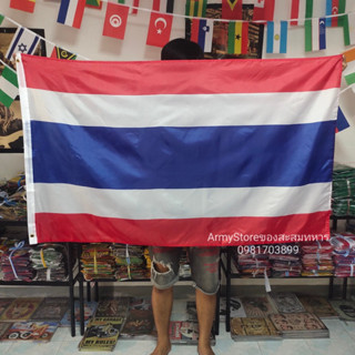 &lt;ส่งฟรี!!&gt; ธงชาติ ไทย Thailand Flag 4 Size  พร้อมส่งร้านคนไทย