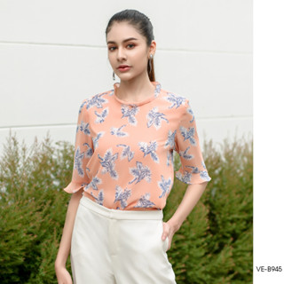 AMILA Blouse VE-B945 by VERONIQA ชิฟฟอนปริ้นท์ แขนยาว IGPU22-8