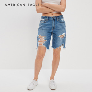 American Eagle Denim Low-Rise Baggy Bermuda Short กางเกง ยีนส์ ผู้หญิง ขาสั้น เบอร์มิวด้า เอวต่ำ (NWSS 033-7322-521)