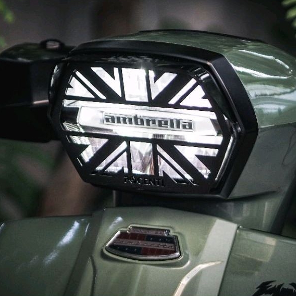 ฮิต!! กริวไฟหน้า Lambretta X300 X200 X250 งานคุณภาพ Design เฉพาะ เข้ารูปอย่างดี ลงตัว สำหรับ แลมเบรตต้า X300 : Pocenti