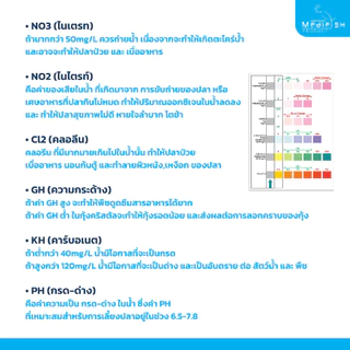 แผ่นวัดคุณภาพ 6in1 by Medifish สำหรับตู้ปลาสวยงาม