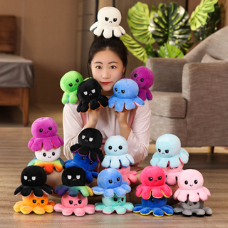 ตุ๊กตาปลาหมึก 20 CM Reversible Flip octopus ของเล่น ของขวัญเด็ก พลิกกลับด้านปลาหมึก ตุ๊กตาสัตว์น่ารัก ส่งจากไทย