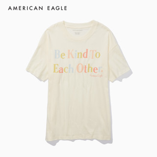 American Eagle Oversized Graphic Tee เสื้อยืด ผู้หญิง กราฟฟิค โอเวอร์ไซส์ (NWTS 037-8691-106)