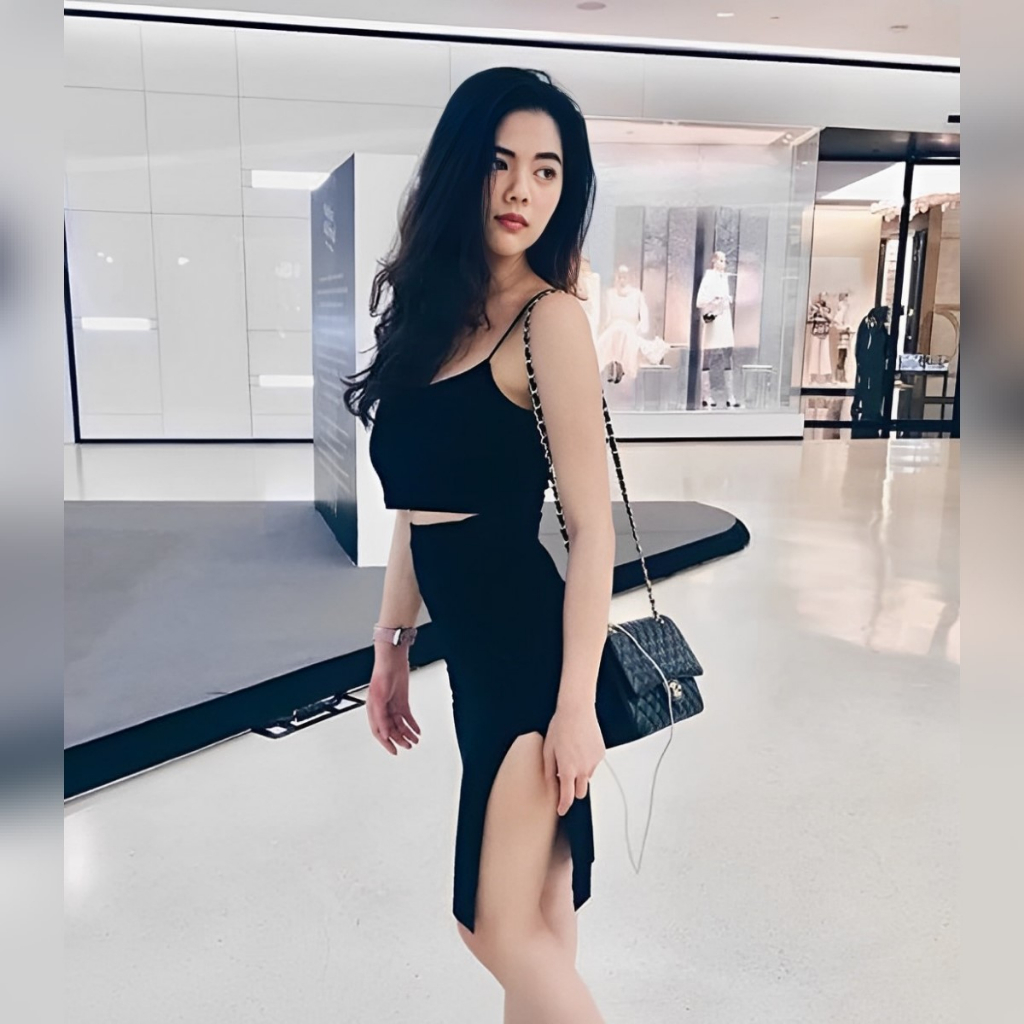 🌈SpinnyHouse🌈 ชุดเซ็ต 2ชิ้น เสื้อสายเดี่ยว + กระโปรง ผ่าข้างผ้าหนามาก เสื้อสายเดี่ยว  😍รุ่น นางเอก คู่เดี่ยว P201A - รูปที่ 2