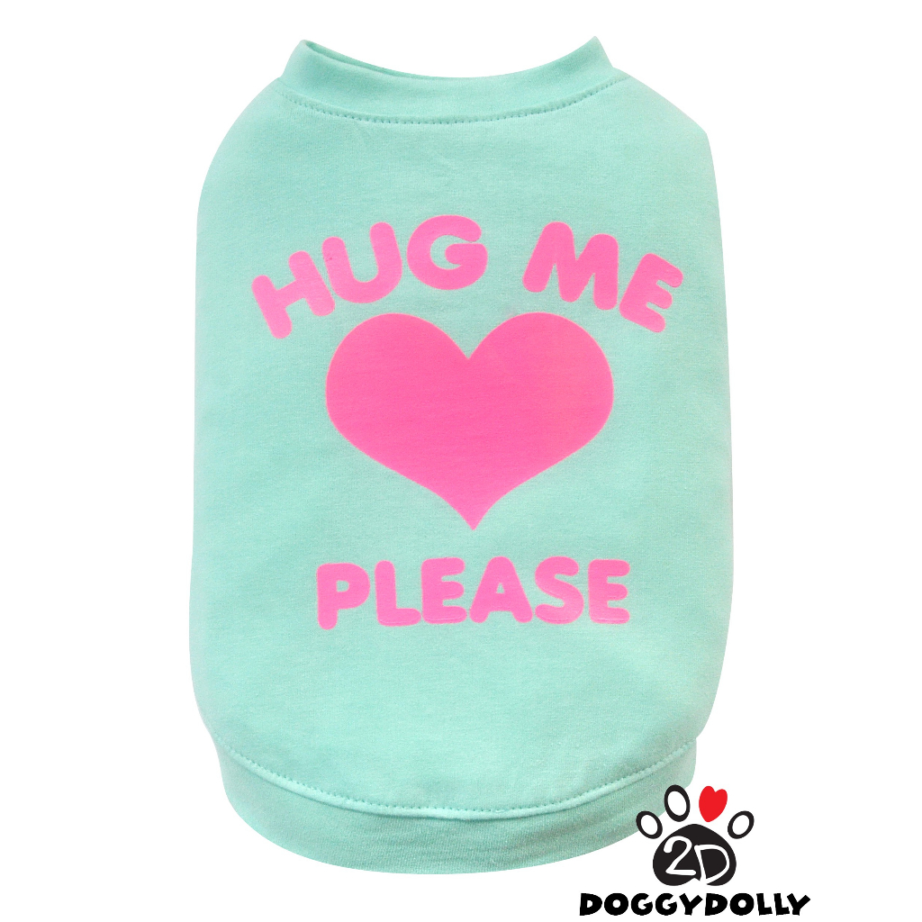 Petcloths -Doggydolly เสื้อผ้าแฟชั่น สัตว์เลี้ยง หมาแมว ผ้ายืด คอกลม แขนกุด T-Shirt ลายหมี ขนาดไซส์ 1-9โล T745