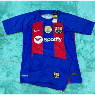 ชุดบอล💥ทีมBARCA HOME💥ปี2023/2024 ชุดฟุตบอลผู้ใหญ่ แขนสั้น ซื้อครั้งเดียวได้ทั้งชุด (เสื้อพร้อมกางเกง) ใหม่ล่าสุด