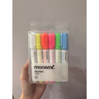 Monami เซตปากกาเขียนกระจกโมนามิ เซตละ6สี