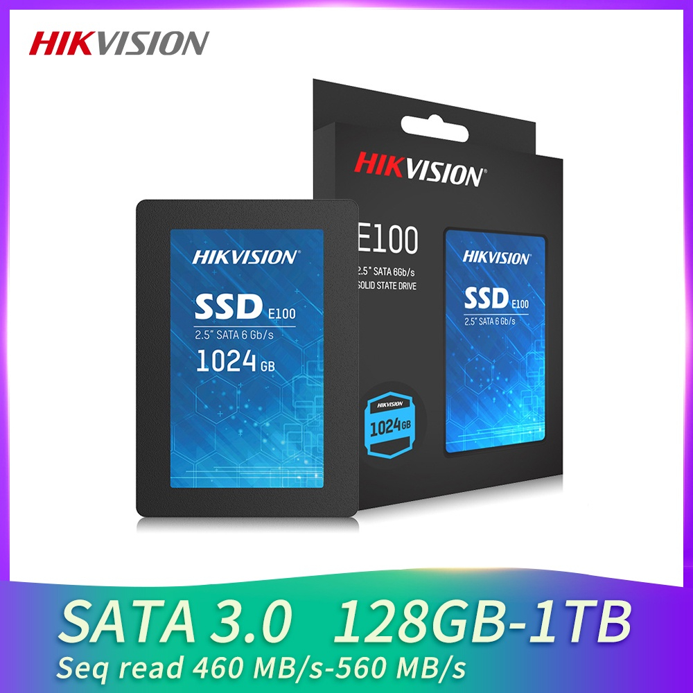 1TB SSD (เอสเอสดี) HIKVISION E100 SATA III 2.5 R550MB/S W450MB/S ประกัน 3 ปี