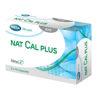 Mega Nat Cal Plus 30 capsules เมก้า วีแคร์ แนท แคล พลัส 30 แคปซูล [Bone]