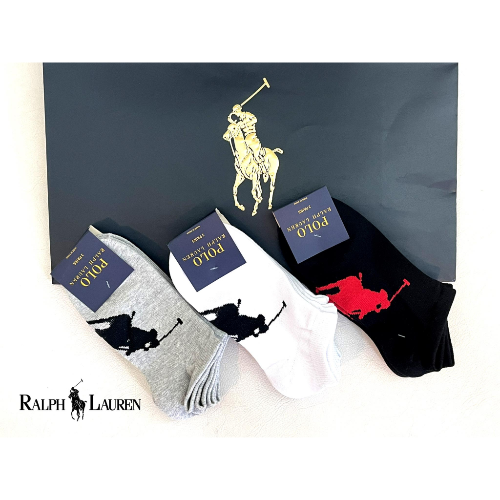 P o l o R a l p h R a u r e n Big Pony Low-Cut Sock (Pack 3)