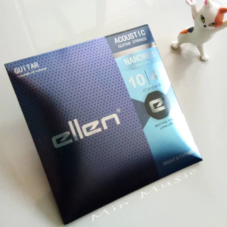 สายกีตาร์โปร่งเคลือบกันสนิมellen เบอร์10,11 NANOWEB coating ทองเหลือง แถมฟรีปิ๊ก!!