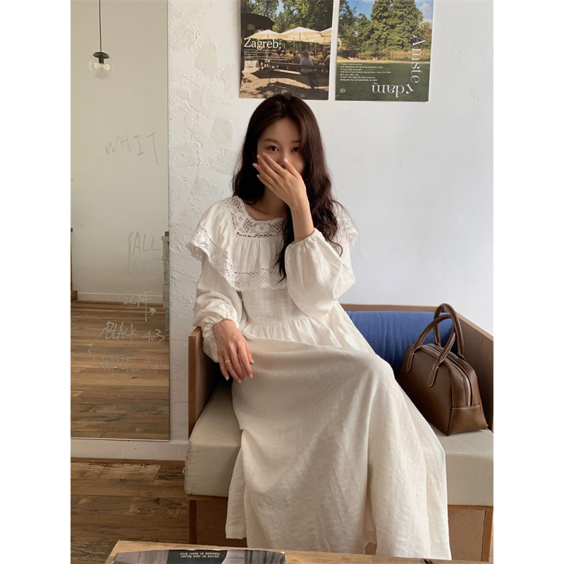 [8367] เดรสยาวสไตล์เกาหลี