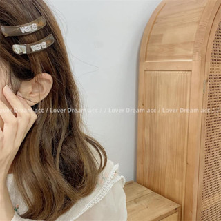 A71-A75 กิ๊บติดผมสีชา แต่งเพชร กิ๊บแฟชั่น พร้อมส่ง #ไฮเอน #CC #wang #miu
