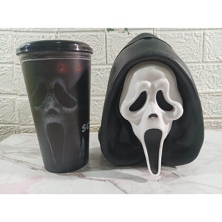 ถังป๊อปคอร์น Scream 6 VI Bucket  ใหม่ในซีล + แก้วน้ำ งานโรงหนัง Major ของแท้พร้อมส่ง