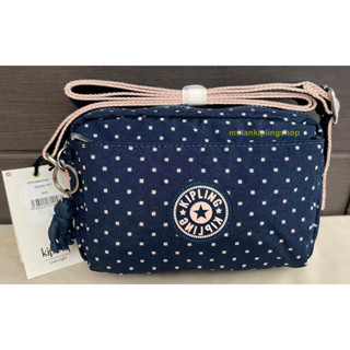 ส่งฟรีEMS Kipling  Abanu  Crossbody Bag - Soft Dot Blue ป้ายและถุงจะเขียนชื่อรุ่นและสีเป็น  SH5