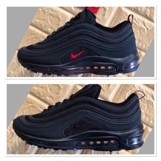 Nike Air Max 97 (size36-45) Black - Black Red