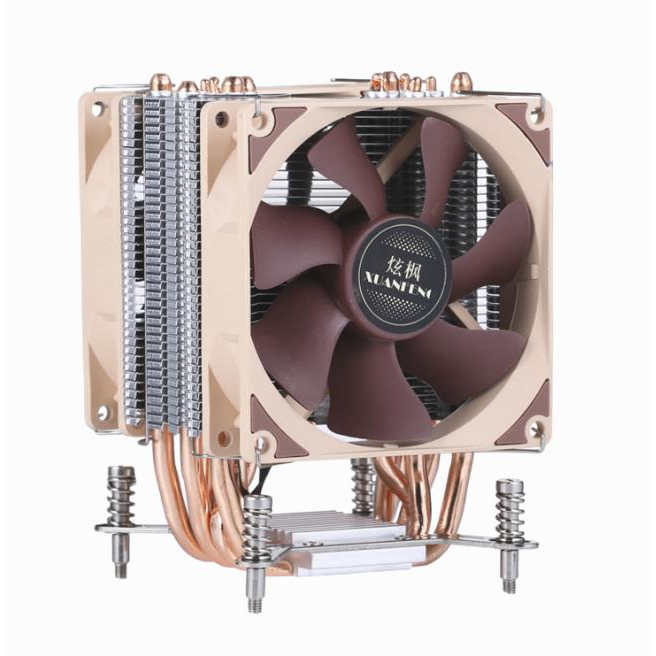 พัดลมซีพียู 4-6ท่อ Intel X79 X99 X299 LGA 2011 2011-3 2066 FAN CPU COOLER  XEON WORKSTATION SERVER เเบบยึดน็อตกับฐานmb