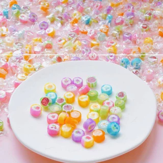 ลูกอมตัด 50-100 ชิ้น Mini Candy Crush handmade fruit ลูกอมตัด ลูกอมมินิจิ๋ว ลูกอมแฮนด์เมด ผลไม้รวม