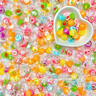 ลูกอมตัด 50-100 ชิ้น Mini Candy Crush handmade fruit ลูกอมตัด ลูกอมมินิจิ๋ว ลูกอมแฮนด์เมด ผลไม้รวม
