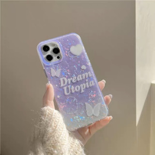 (พร้อมส่ง🇹🇭)Dream utopia เคสหินอ่อนสีม่วงพาสเทล