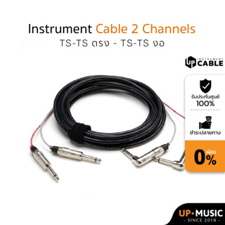 Up Cable สายสัญญาณ Instrument Cable 2 Channels TS-TS ตรง - TS-TS งอ ความยาว 5 เมตร