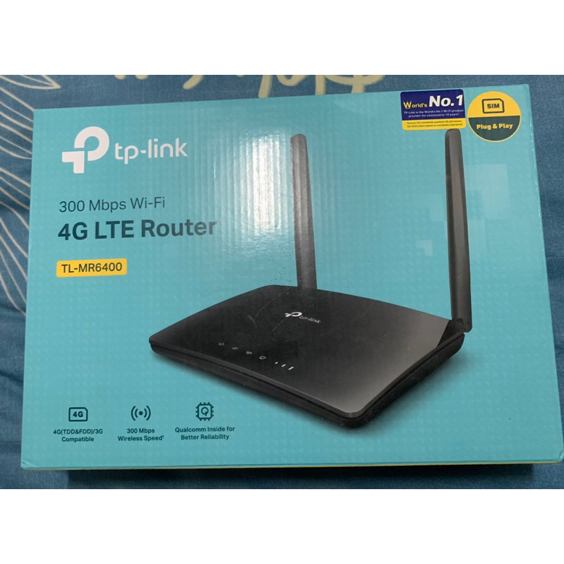 (มือสอง)(พร้อมส่ง)TP-Link TL-MR6400 เราเตอร์ใส่ซิม Wireless N 300Mbps 4G Router Wifi รองรับ 4G ทุกเค