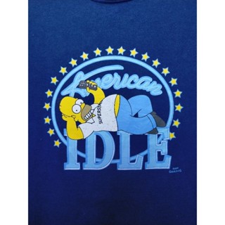 เสื้อยืด มือสอง ลายการ์ตูน The Simpsons อก 44 ยาว 27