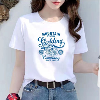 พร้อมส่ง เสื้อยืด คอกลม  ผ้าcotton100% คุณภาพดี ผ้านิ่มใส่สบาย 050#HBT