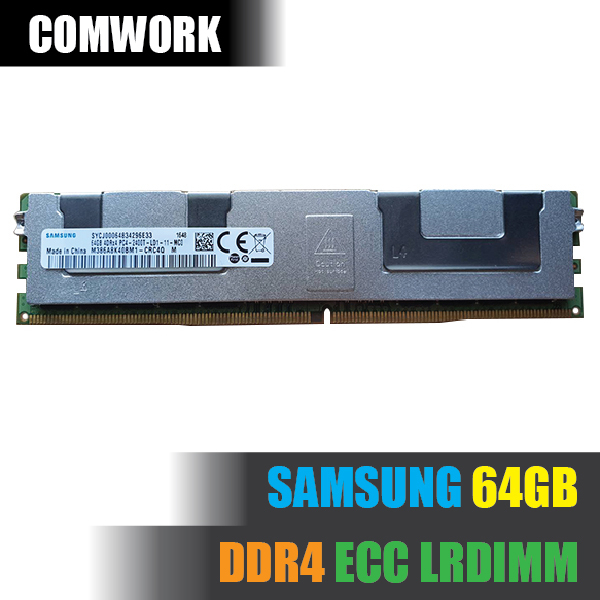 แรม SAMSUNG 64GB DDR4 ECC LRDIMM LOAD REDUCED SERVER RAM MEMORY PC4 X99 WORKSTATION SERVER DELL HP