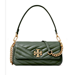 🍀🍀 Tory Burch 85229 Kira Chevron Small Flap Shoulder Bag Sycamore