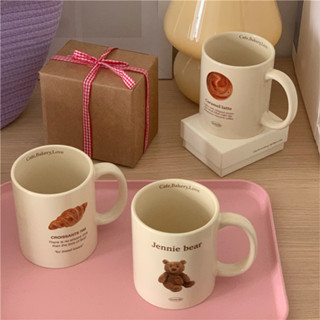 (พร้อมส่ง🌷) Ceramic cup แก้วเซรามิค กล่องผูกโบว์